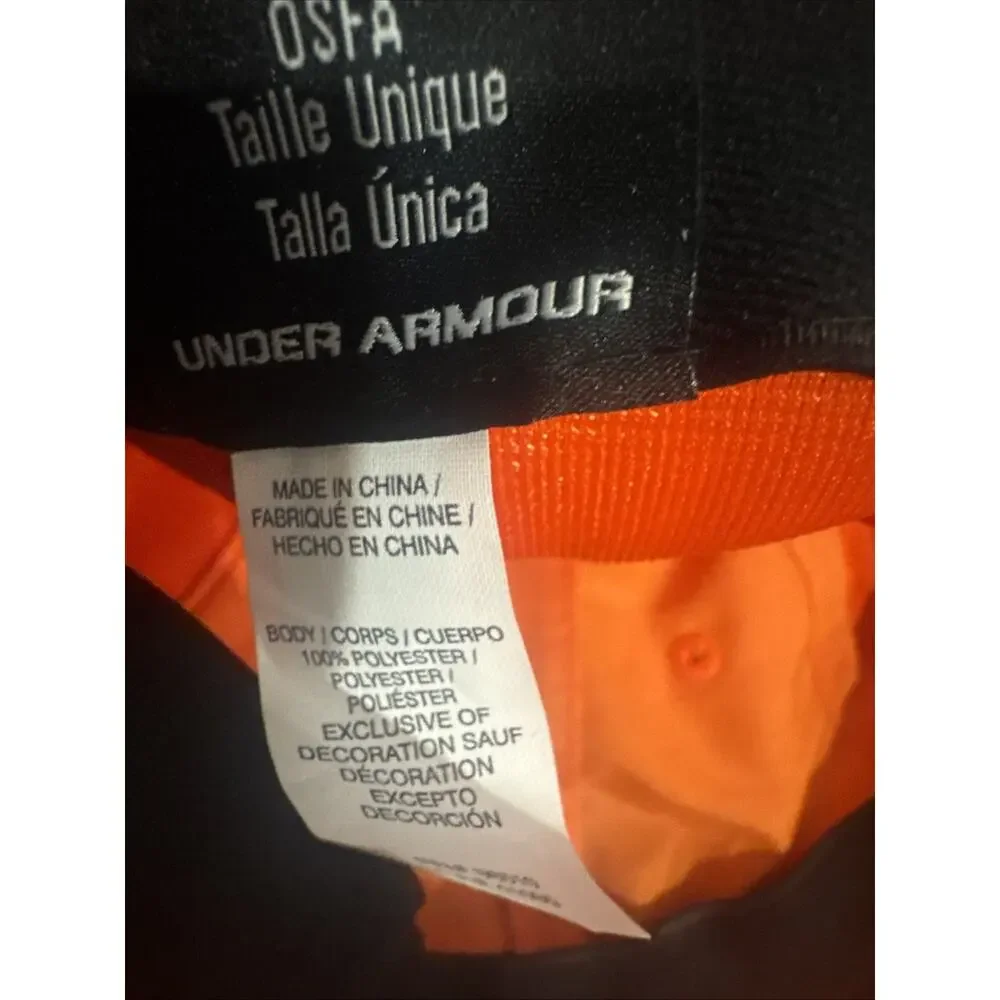 Under Armour 1226433 Blaze Orange Hunting Antler Snapback NWT Men’s Hat